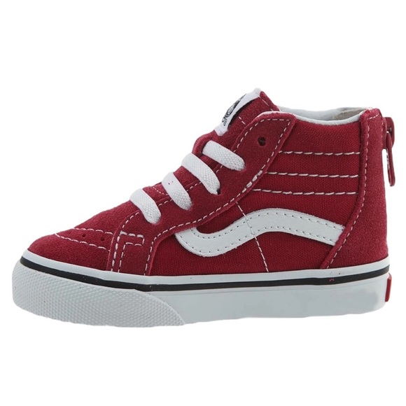 Vans Other - Vans Red White SK8-hi Zip Persia Sneaker Baby Toddler Shoe
